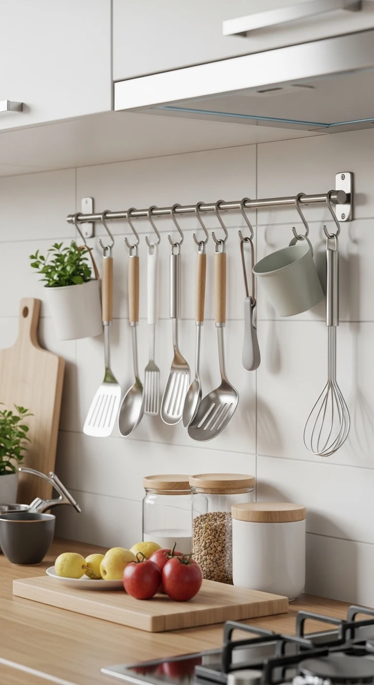 Utilize Hooks for Hanging Essentials