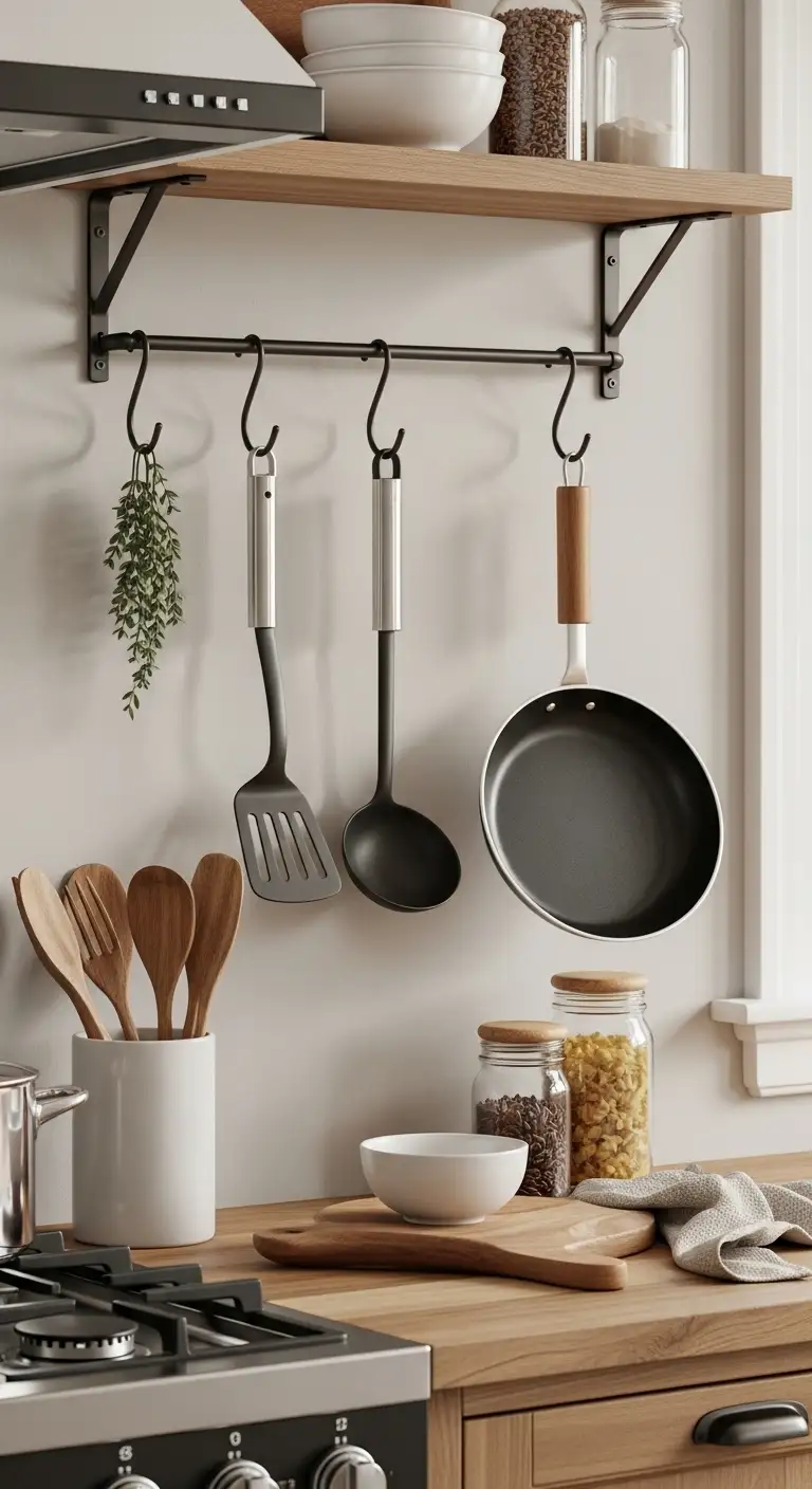 Vintage Hooks for Hanging Kitchen Tools