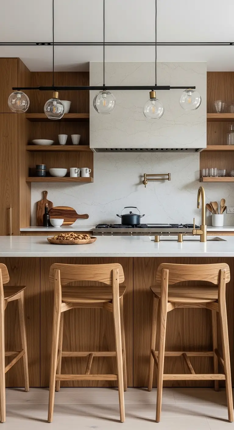Warm Wood Accents for Balanced Sophistication