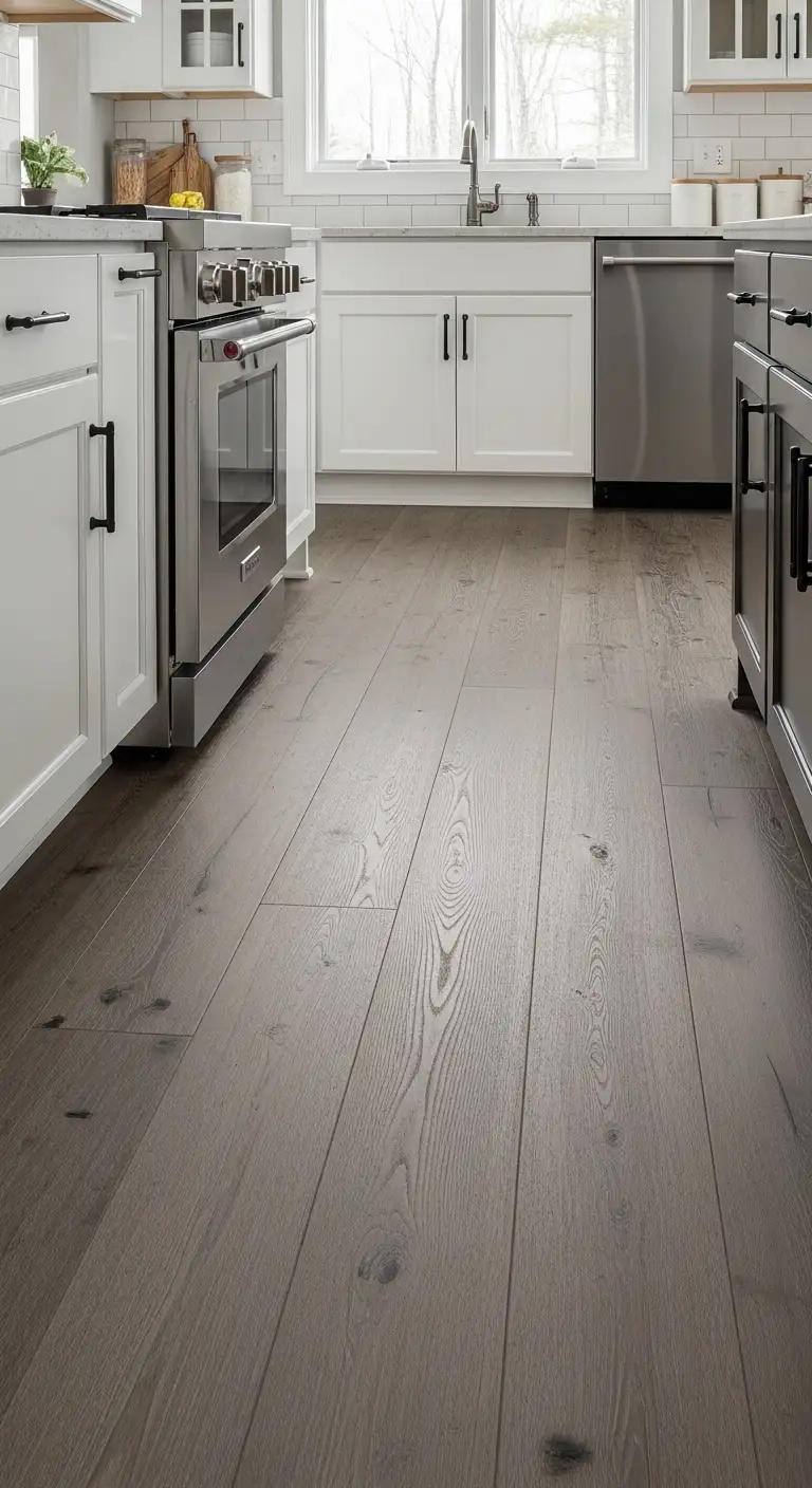 Weathered Gray Hardwood Flooring