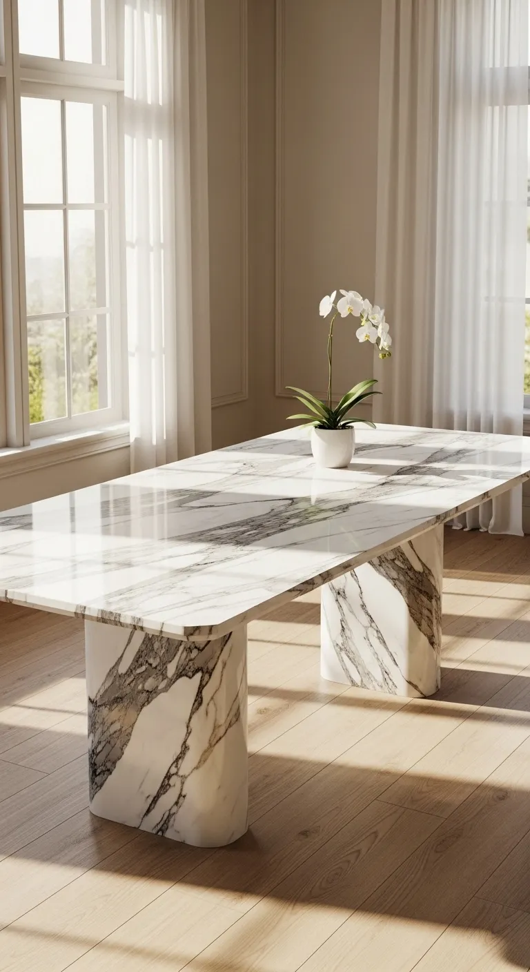 Why a Calacatta Marble Table is a Statement Investment for Modern Homes