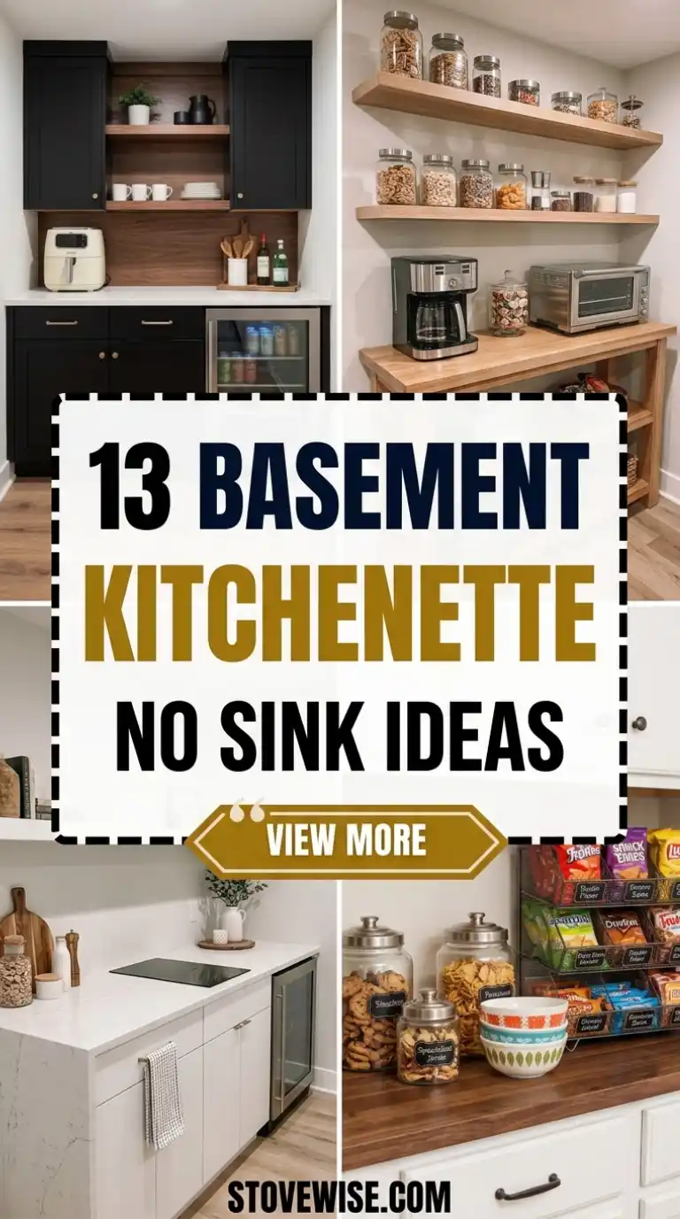 13 Basement Kitchenette No Sink Ideas