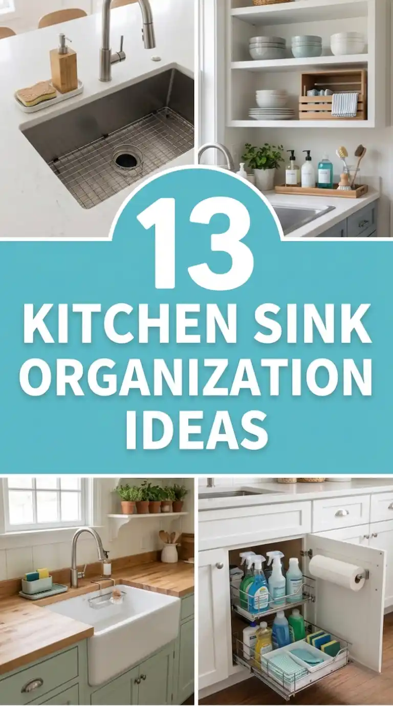 13 Kitchen Sink Organization Ideas