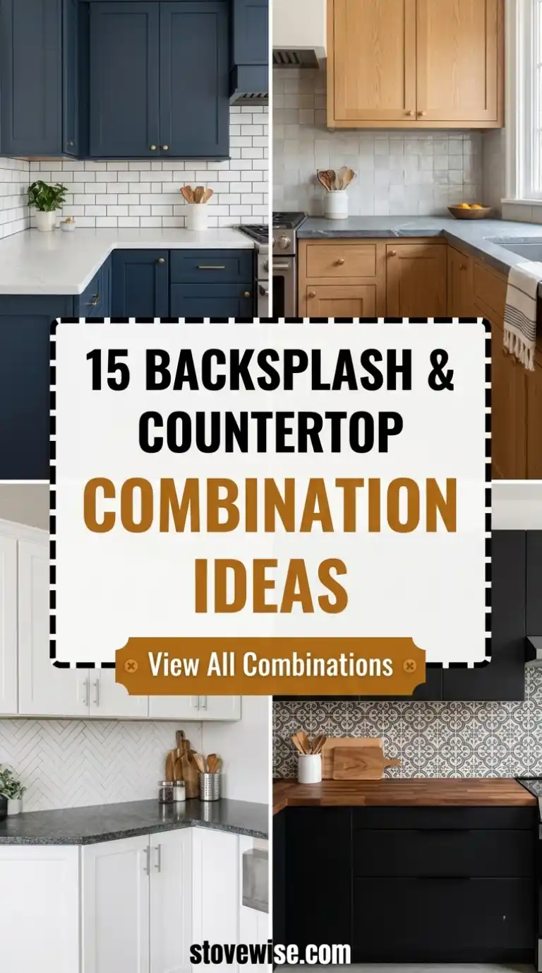 15 Kitchen Backsplash and Countertop Combination
