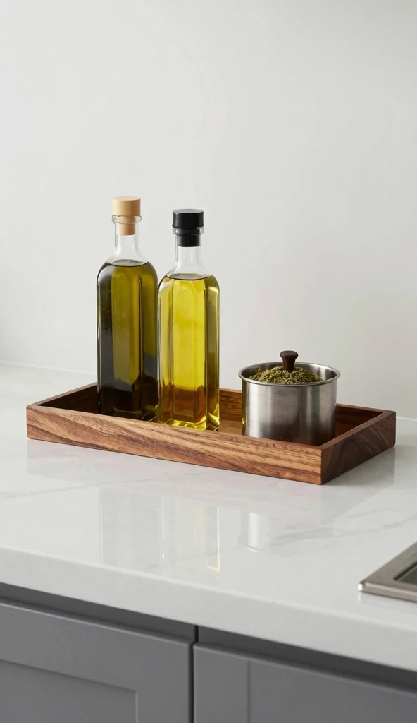 Add Decorative Trays for Organized Styling