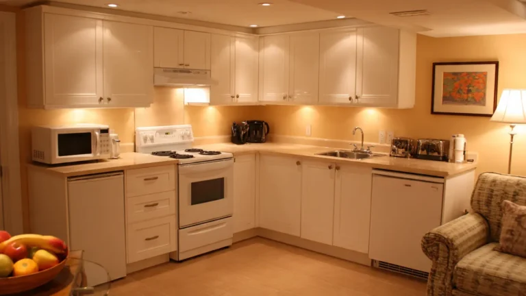 Basement Kitchenette with Stove