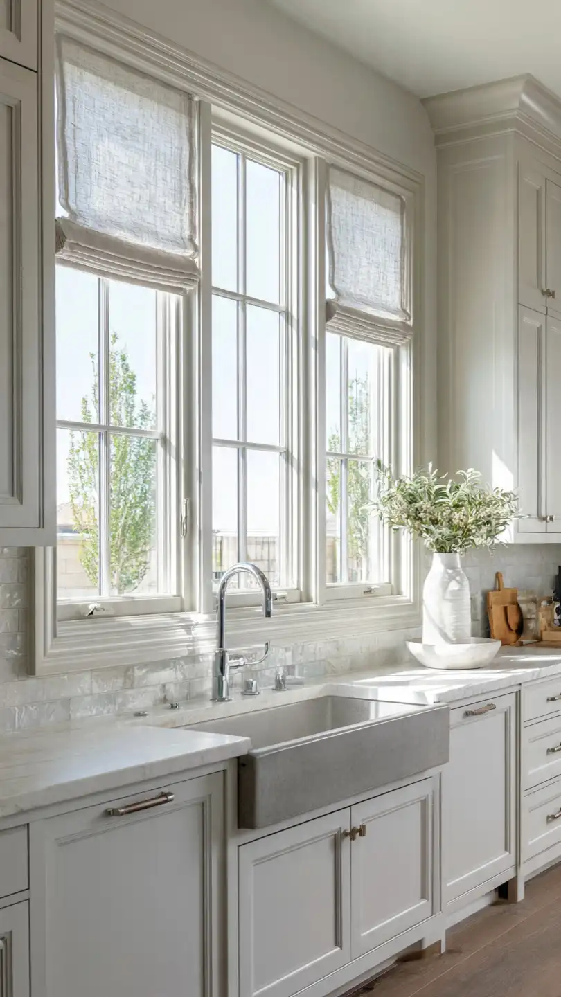 Casement Kitchen Windows Above Sink for Better Ventilation