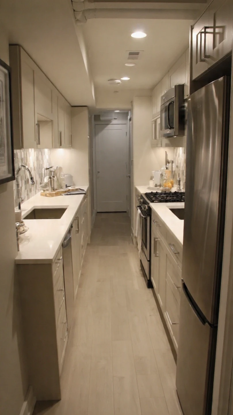 Compact galley-style efficiency layout optimization