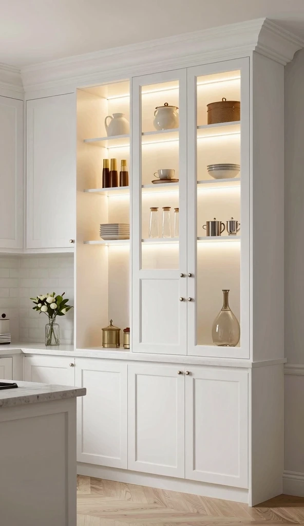 Custom Cabinets With Integrated Lighting