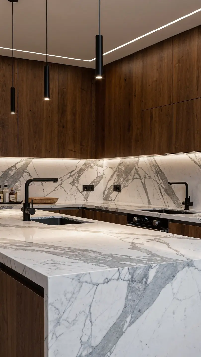 Design Pairing Secrets That Make Ceramic Slab Countertops Look More Luxurious