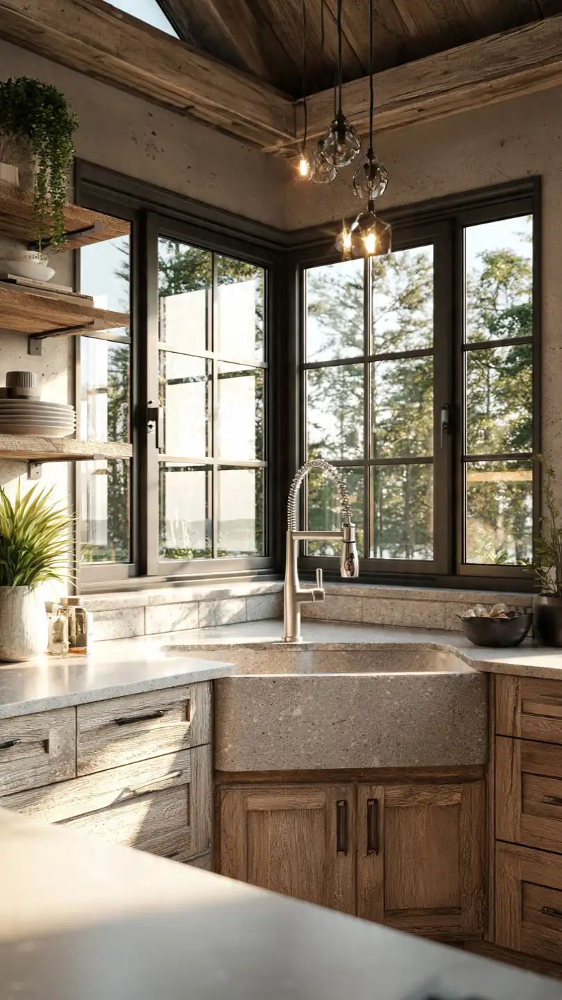 Eco-Friendly Corner Kitchen Sink Ideas for Sustainable Homes