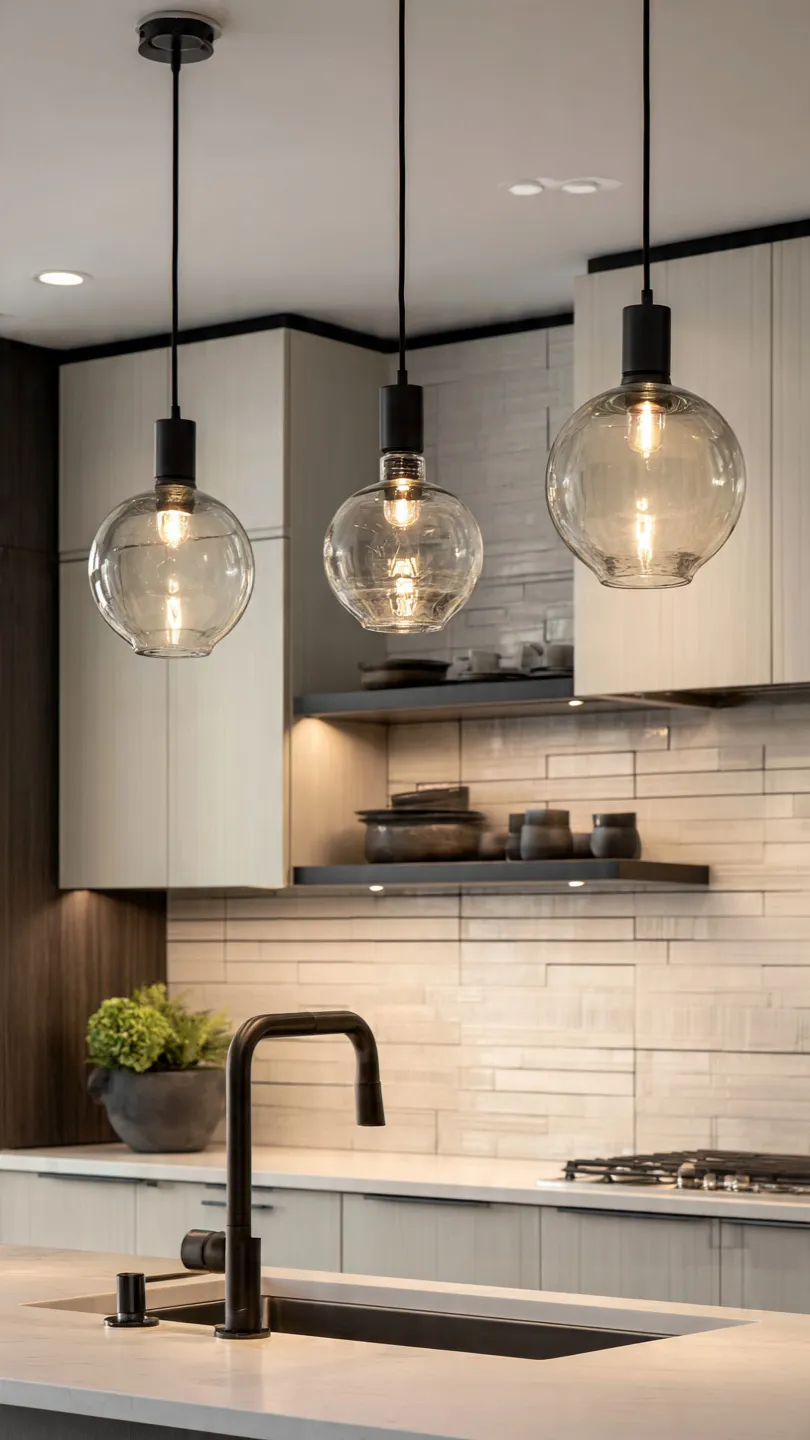 Hang Stylish Pendant Lighting Above Kitchen Sink Areas