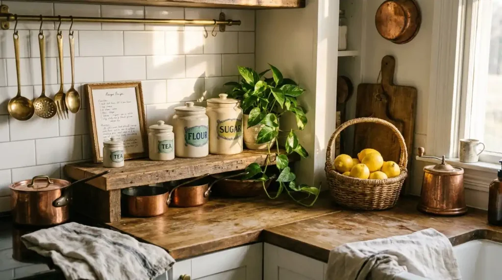 How to Decorate Kitchen Counter Corner 1