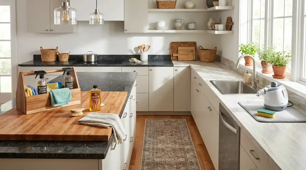 How to Remove Stains From Countertop Kitchen Surface