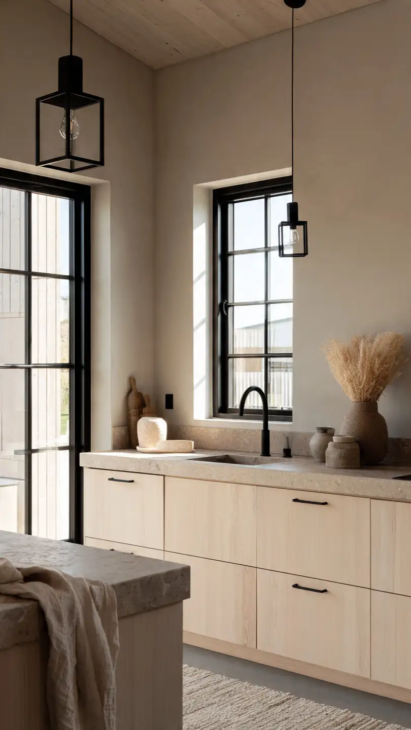 Incorporate Black Accents for Modern Scandinavian Contrast