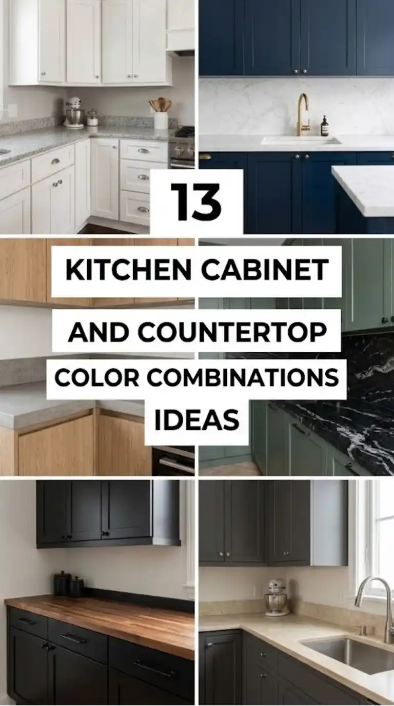 Kitchen Cabinet and Countertop Color Combinations Ideas