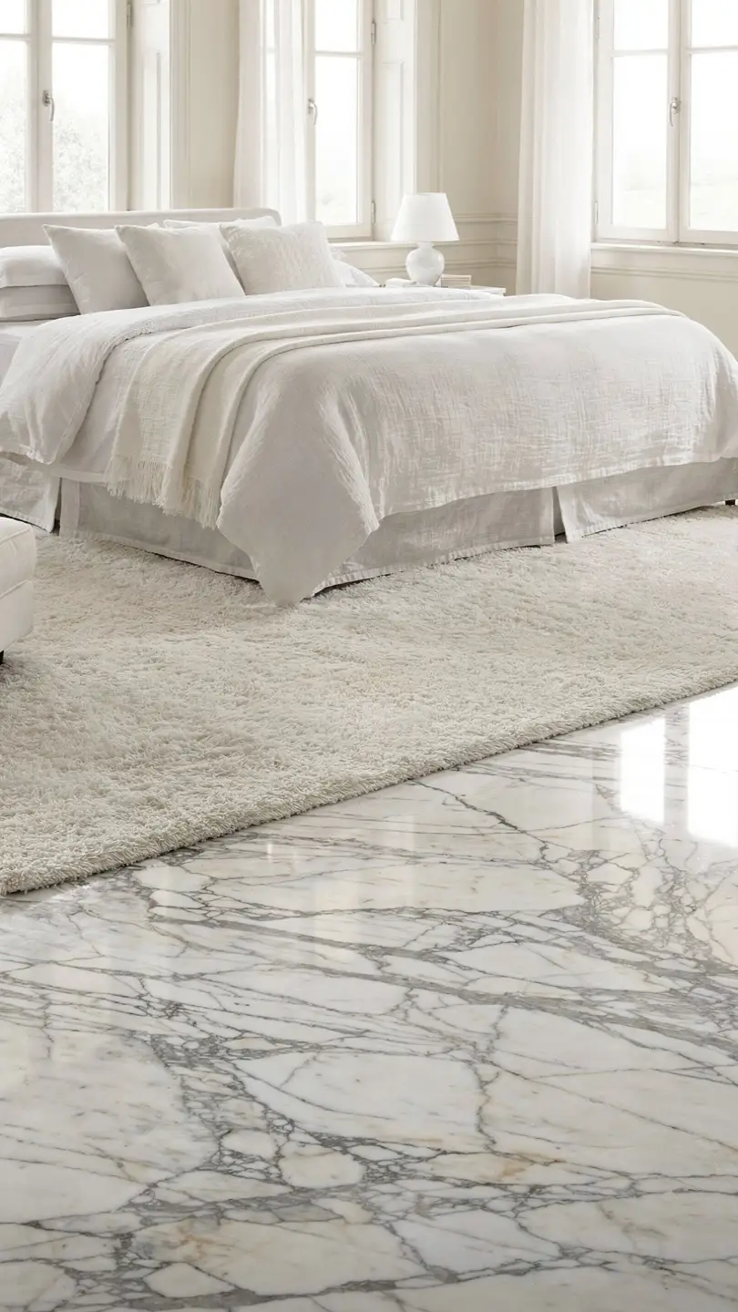 Luxury Bedroom Marble Accents