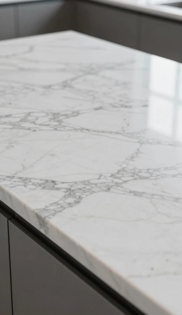 Marble Kitchen Countertops for Luxurious Visual Appeal
