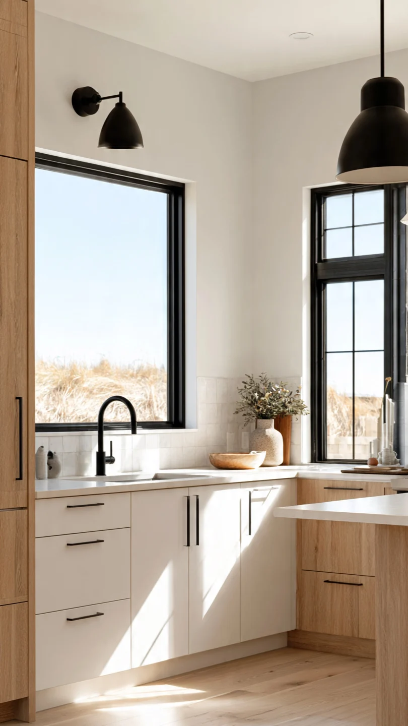 Matte Black Accents for Balanced Contrast and Depth