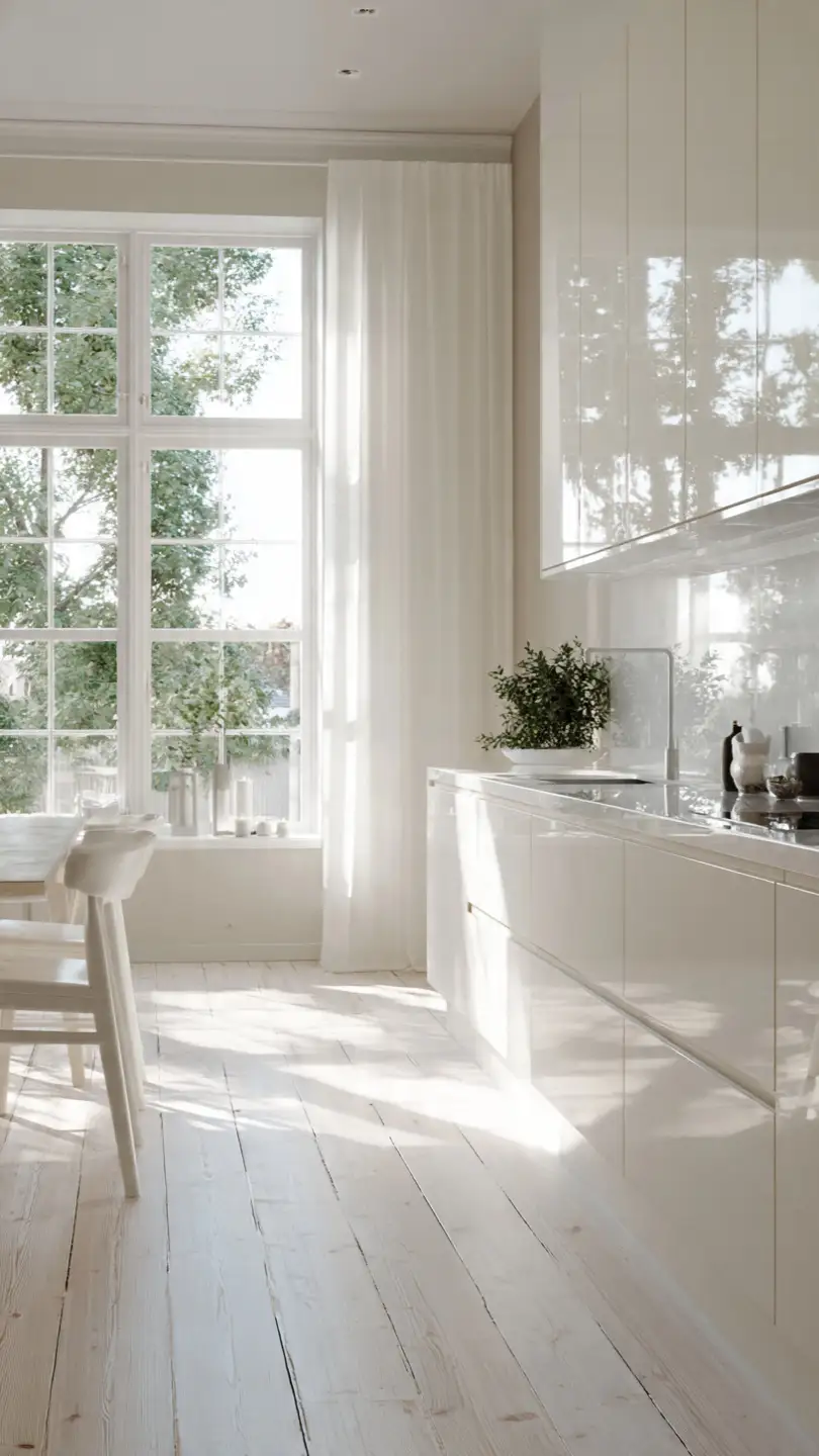 Maximize Natural Lighting Through Open Scandinavian Kitchen Design