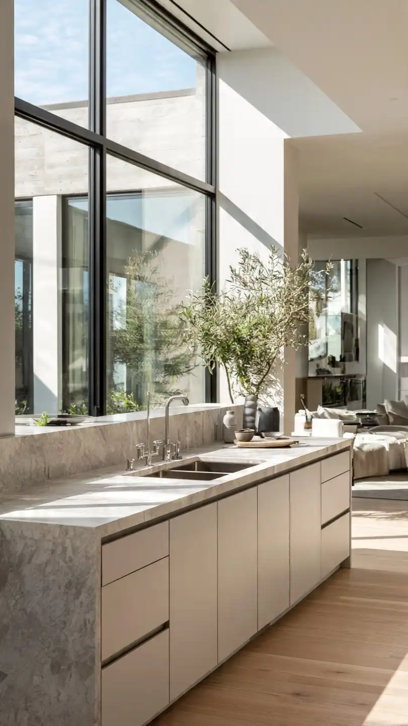 Minimalist Frameless Windows for Contemporary Simplicity