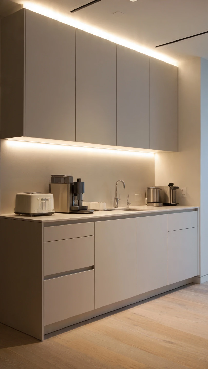 Minimalist cabinetry design for clutter-free kitchen flow