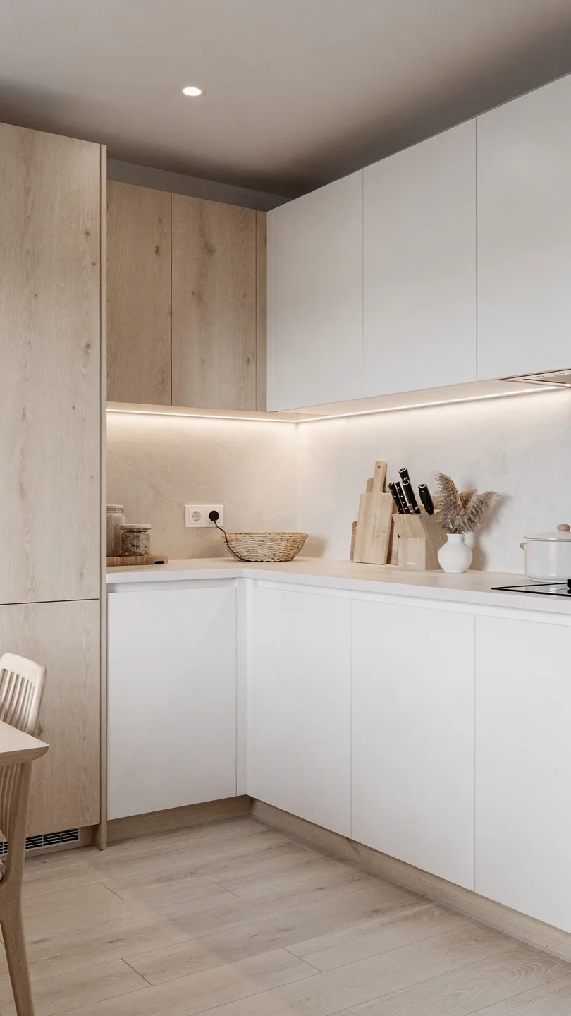 Scandinavian-Inspired Basement Kitchenette Design