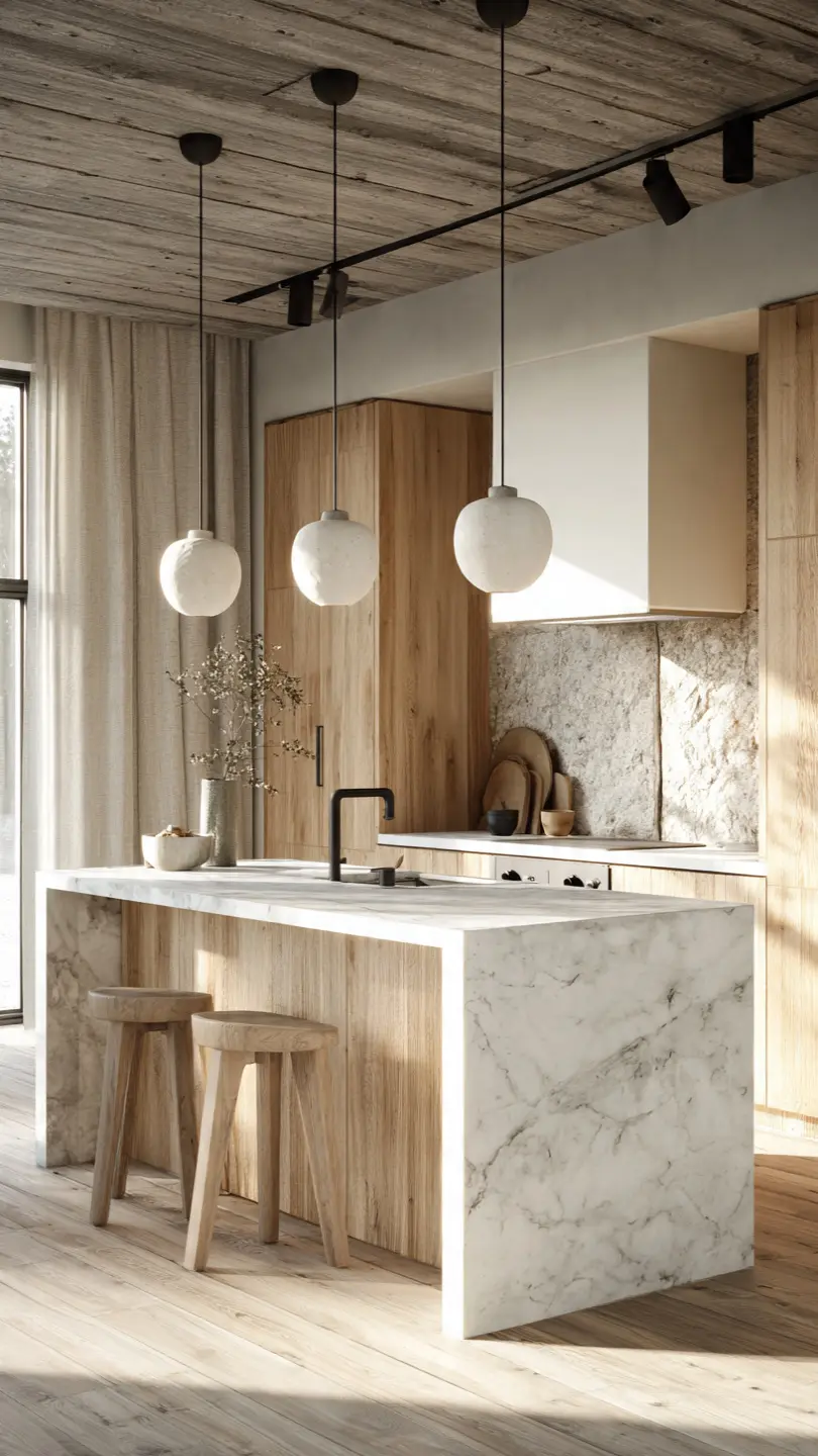 Scandinavian Kitchen Inspiration Through Mixed Textural Elements