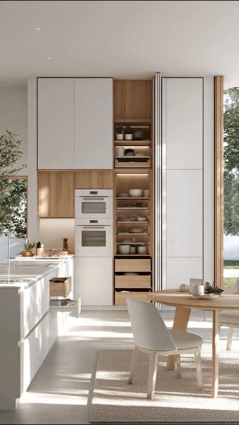 Scandinavian Kitchen Inspiration Through Smart Hidden Storage