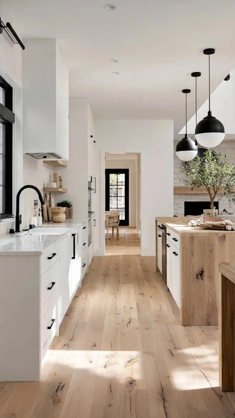 Scandinavian Kitchen Inspiration Using Matte Black Accents