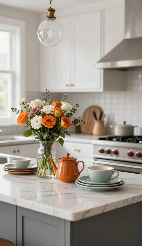 Seasonal Kitchen Countertop Styling for Dynamic Refresh