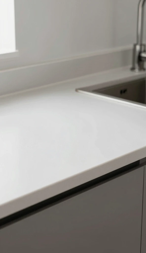 Solid Surface Kitchen Countertops for Seamless Design