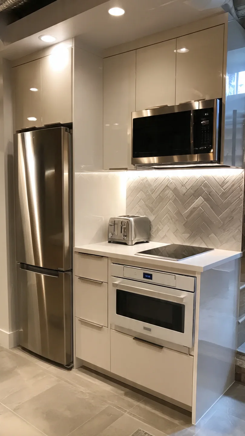 Space-saving appliance selection for compact kitchens