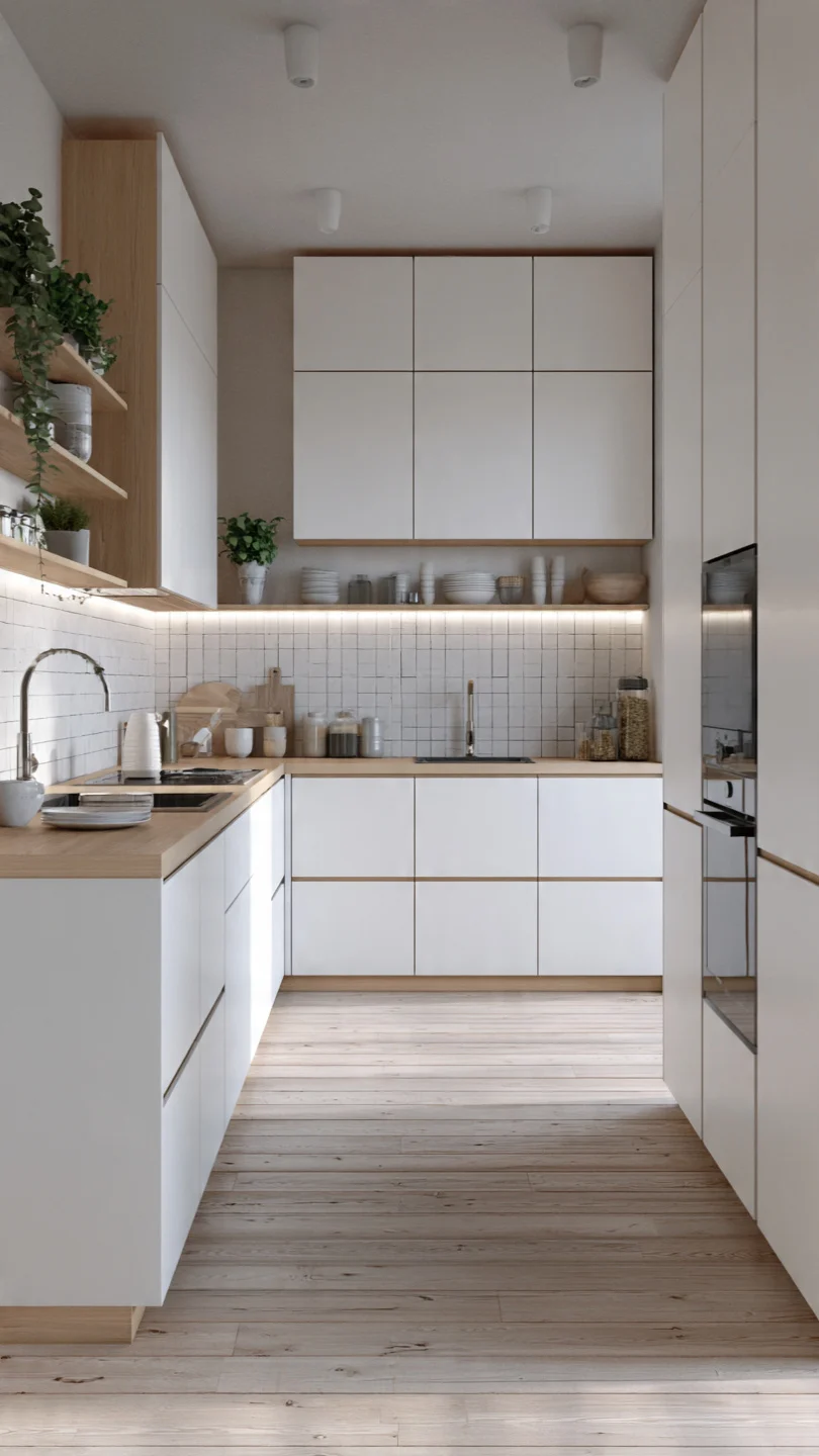 Use Handleless Scandinavian Kitchen Cabinets for a Seamless Modern Look