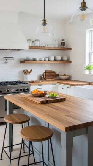 Why Wood Slab Kitchen Countertops Continue Transforming Modern Kitchens