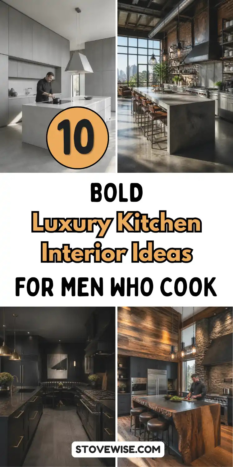 10 Bold Luxury Kitchen Interior Ideas for Men Who Cook