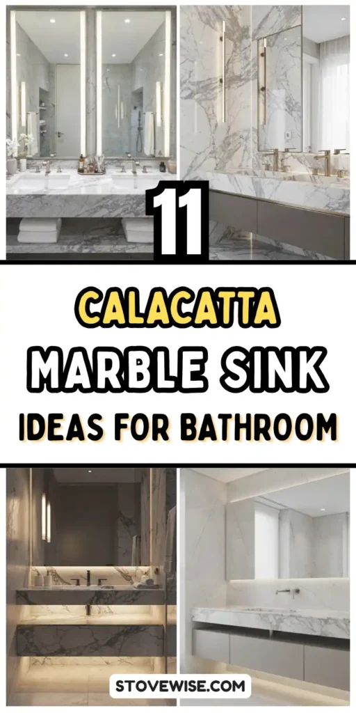 11 Calacatta Marble Sink Ideas