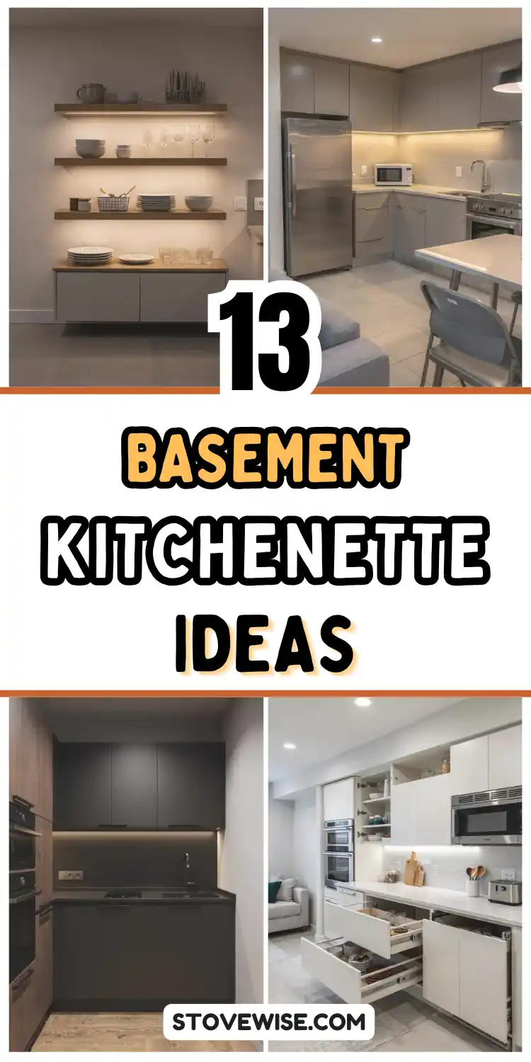 13 Basement Kitchenette Ideas
