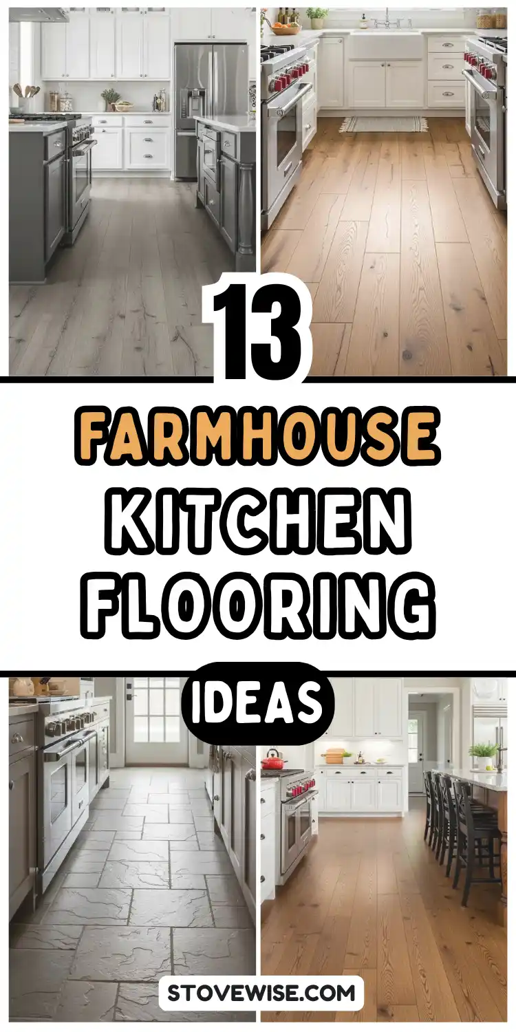 13 Farmhouse Kitchen Flooring Ideas