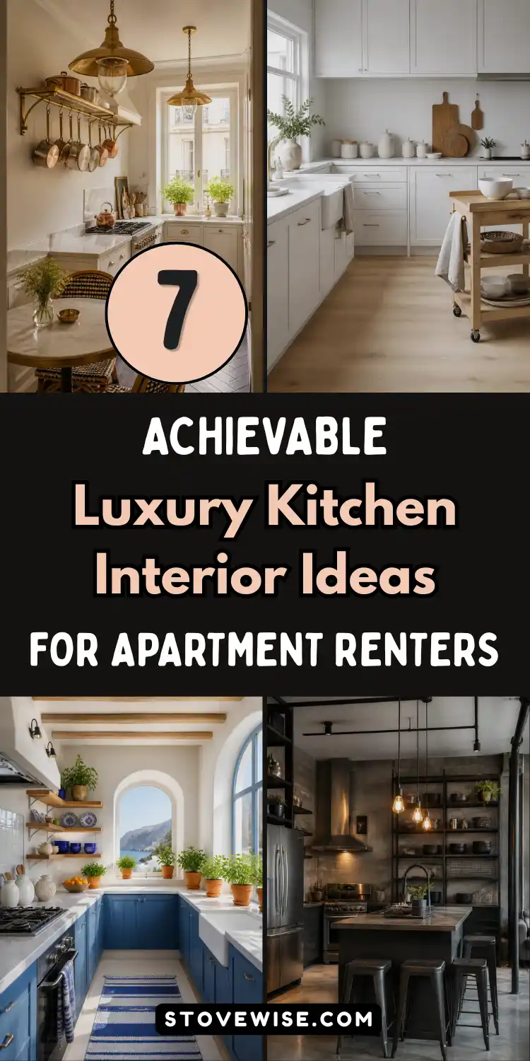 7 Achievable Luxury Kitchen Interior Ideas for Apartment Renters