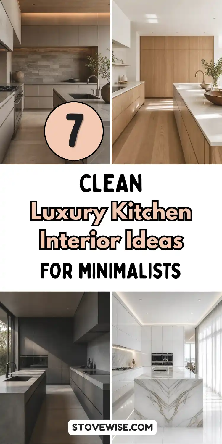 7 Clean Luxury Kitchen Interior Ideas for Minimalists
