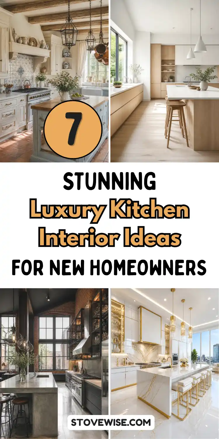 7 Stunning Luxury Kitchen Interior Ideas for New Homeowners