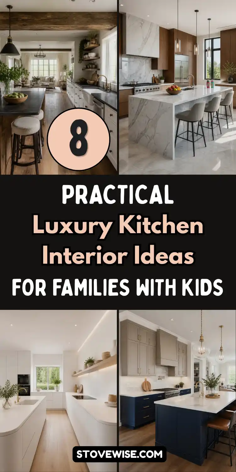 8 Practical Luxury Kitchen Interior Ideas for Families with Kids