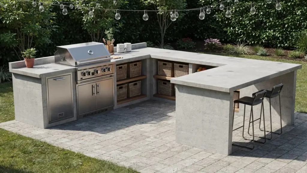 DIY Outdoor Kitchen Layout