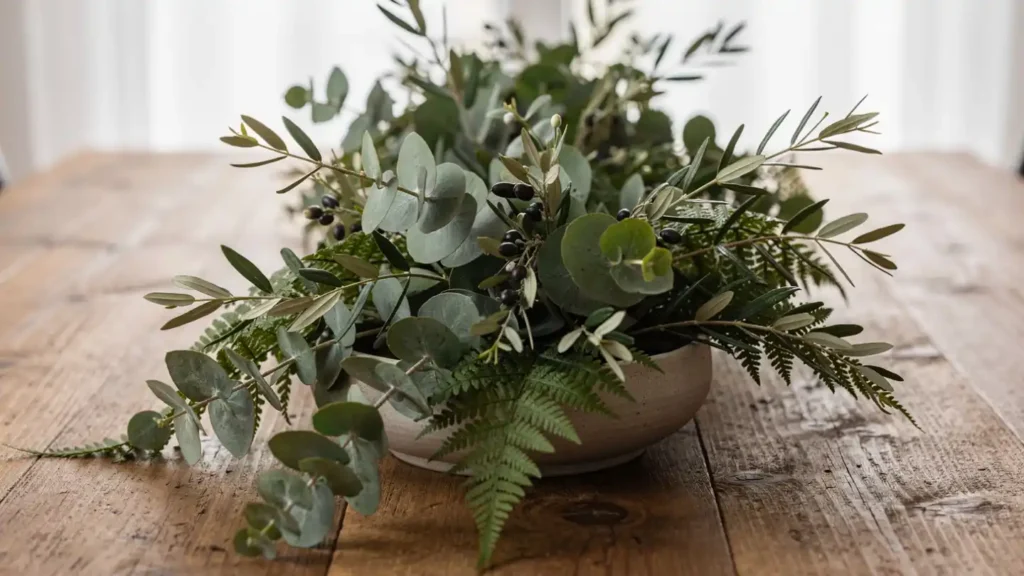 Greenery for Dining Table Centerpiece