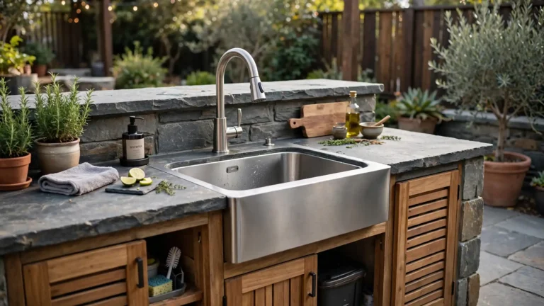 How to Add a Sink to Outdoor Patio Kitchen
