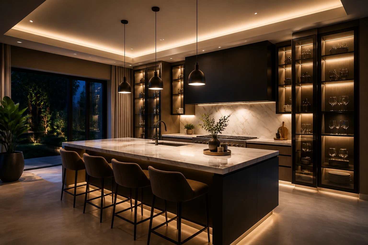 How to Light a Luxury Kitchen Interior
