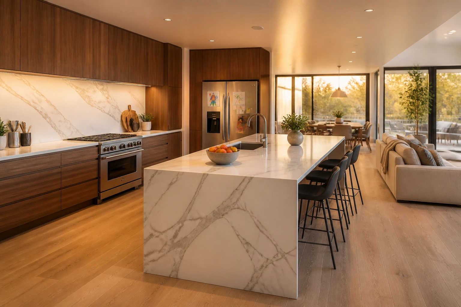 8 Practical Luxury Kitchen Interior Ideas for Families with Kids
