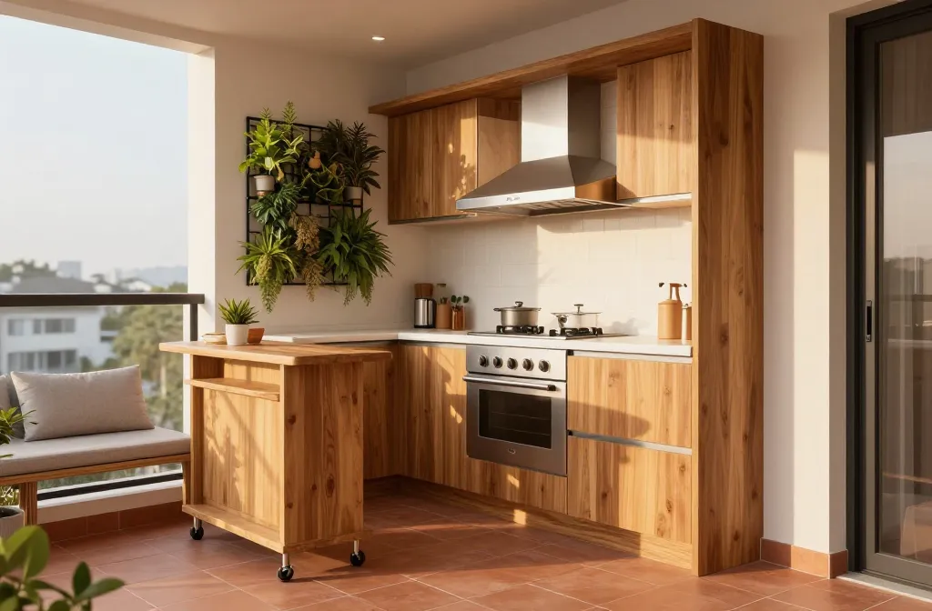 9 Outdoor Patio Kitchen Ideas for Apartment Balcony Spaces Under 100 Square Feet