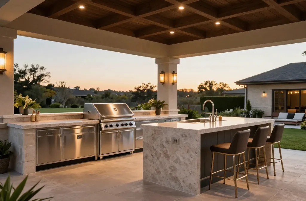 10 Luxury Outdoor Patio Kitchen Ideas That Turn Your Backyard Into a Resort